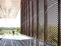 Brown Aluminum mesh facades