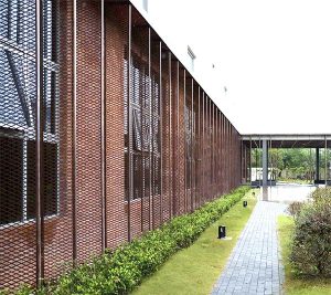 Life junk science hall with expanded metal facades