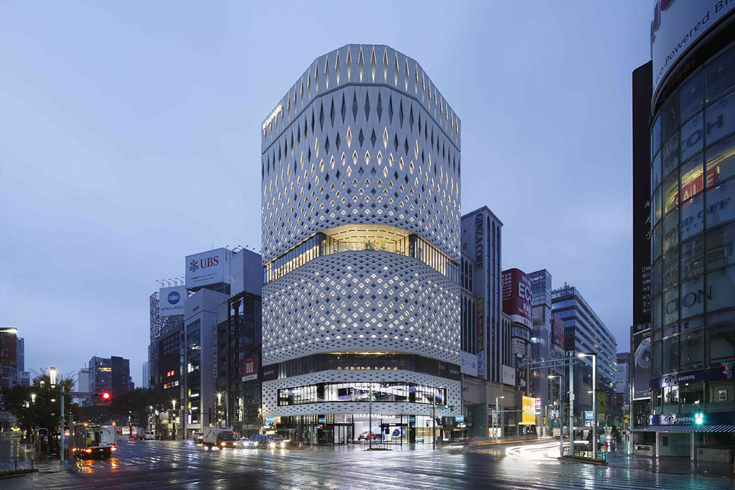 bright plaza in Tokyo