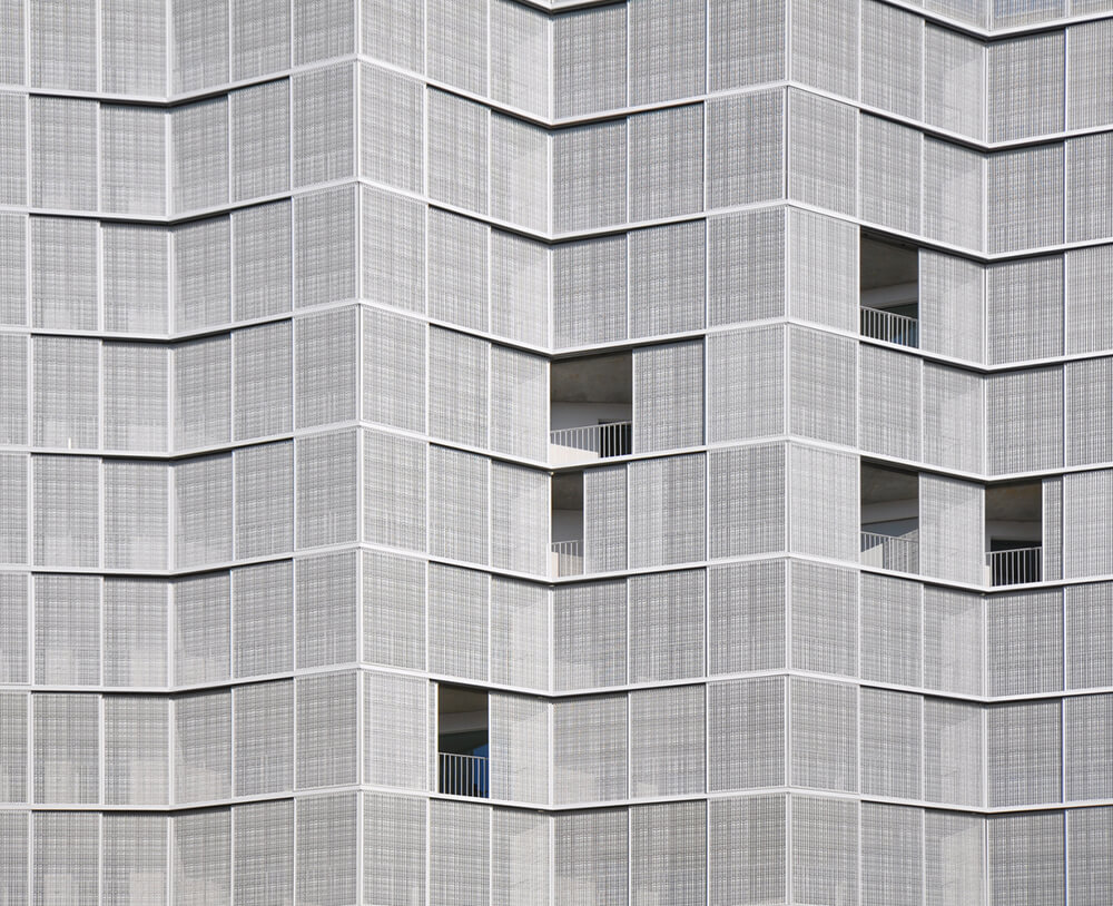 Clichy Avenue with expanded metal curtains