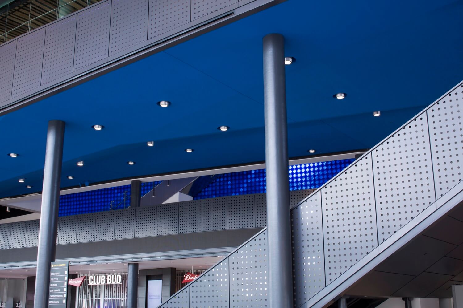 the perforated metal mesh