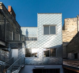 Elegant France architecture which takes expanded metal mesh