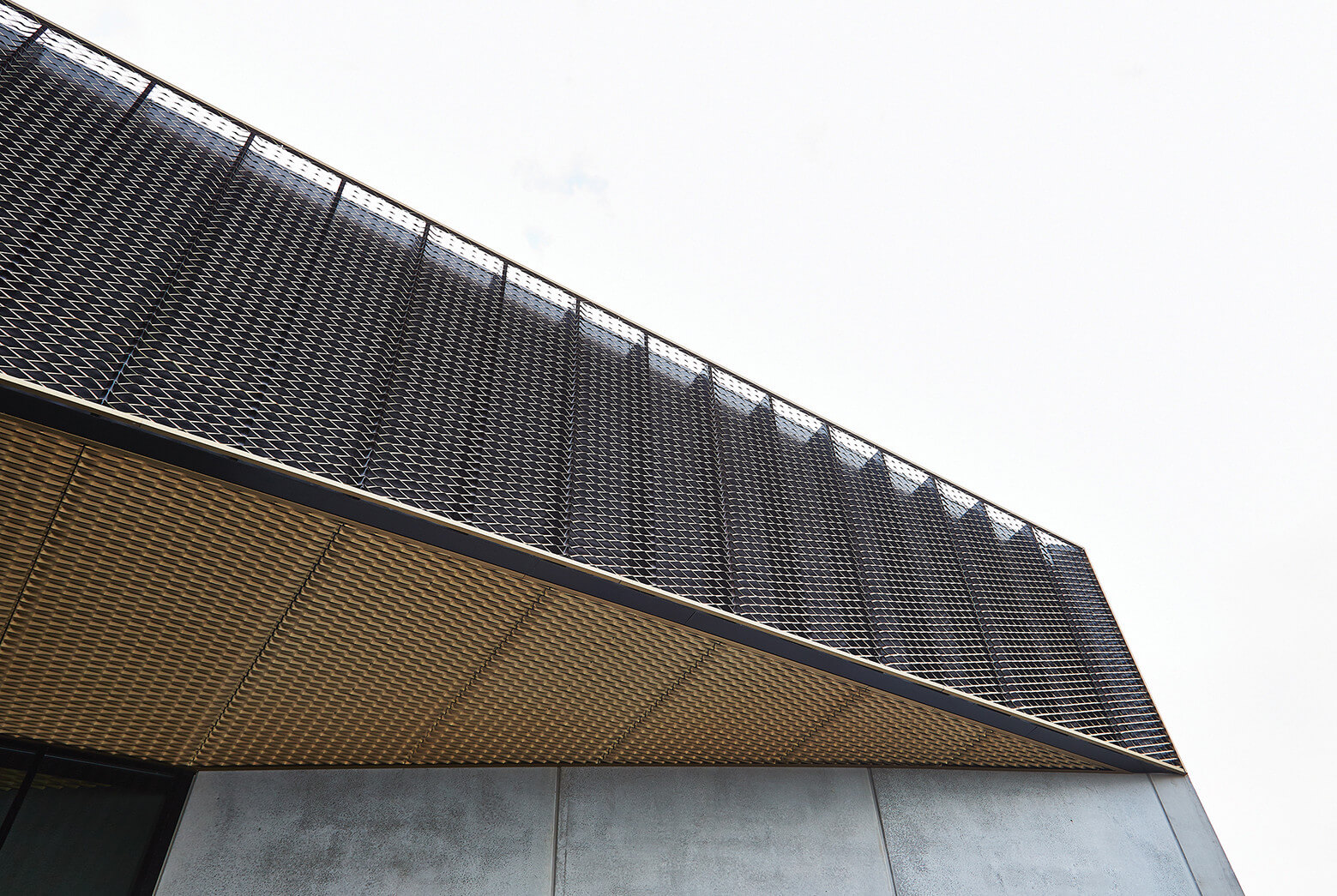 expanded metal facade