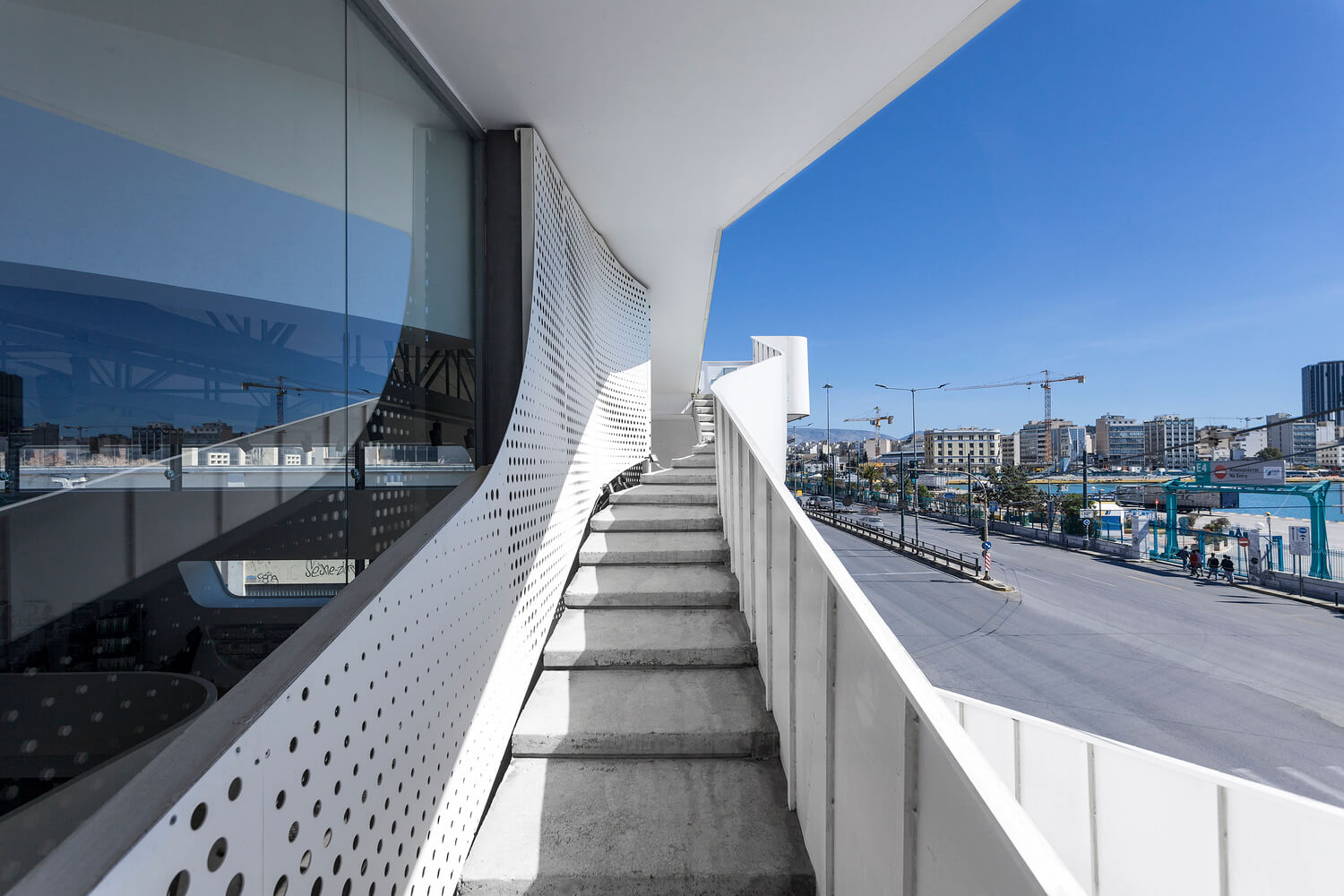 external stone stair