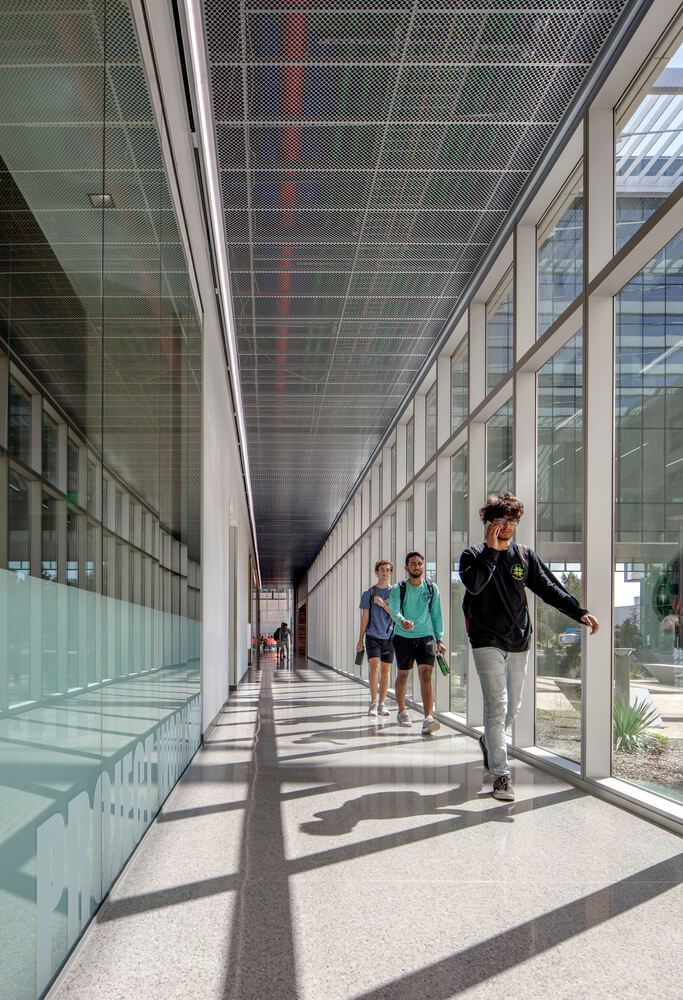 Perforated metal ceilings