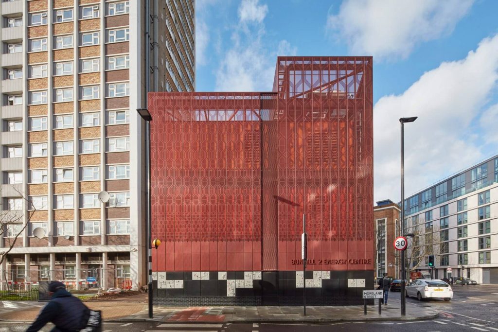 perforated metal facade